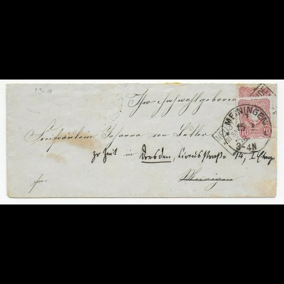 Nochmals verwendeter Brief Dresden von Meiningen: 1879