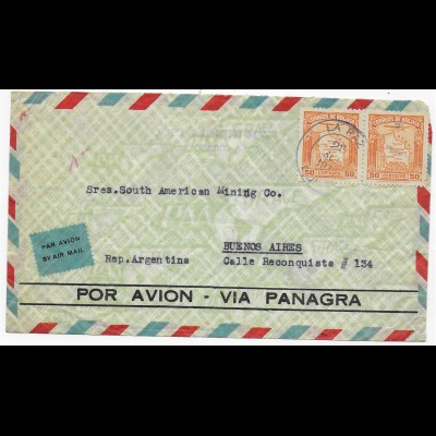 Luftpost La Paz nach Buenos Aires, 193x