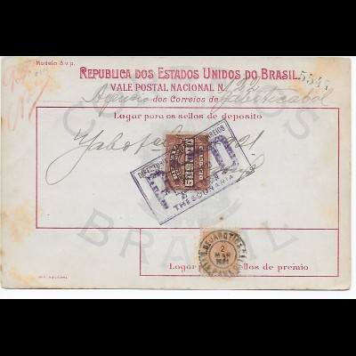 Geldanweisung Brasilien, 1921, Thesouraria