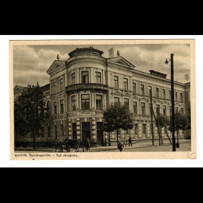 GG: AK Radom mit der seltenen Ansicht des Bezirksgerichtes 1941