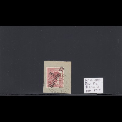 SBZ: MiNr. 179I, Type 8c, Briefstück, BPP Signatur