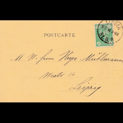 95: Lipsia: Stadt-Brief Beförderung-Marchand de timbres London