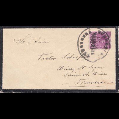 Venezuela 1898: letter to Saine A Oise, Boissy/France