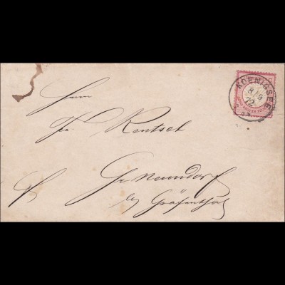 Brief von Königsee 1872