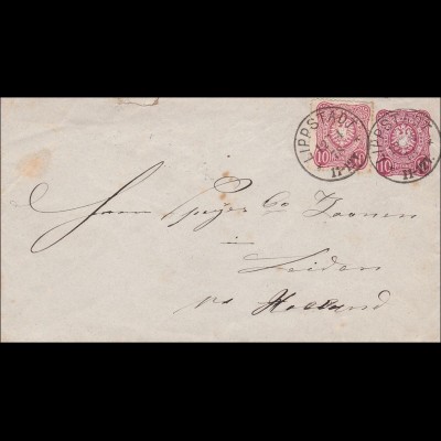 Brief von Lippstadt nach Leiden 1878