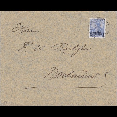 Türkei: Brief von Smyrne nach Dortmund 1904, 14II