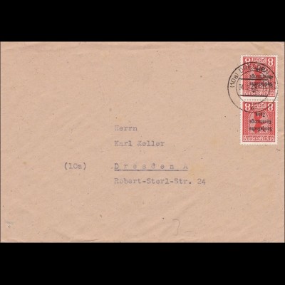 SBZ: Brief aus Dresden 1949