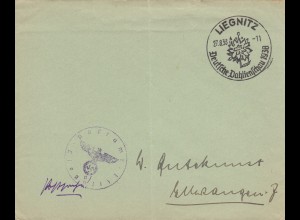 Blanko Kuvert 1938: Liegnitz: Deutsche Dahlienschau 1938