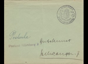 Postsache Kuvert 1938: Nürnberg Deutschlandreise Reichsverweser v. Horthy