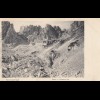 1917: Ansichtskarte Hinterbärnbad nach Linz, Kaisergebirge Griesener Kar