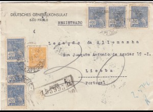 1940: Deutsches Generalkonsulat Sao Paolo, registered to Lisboa
