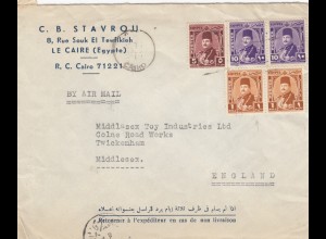 5x covers 1930/50 from Cairo to England