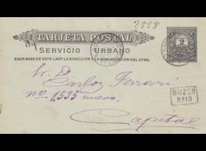 Post card 1897 Montevideo to Capital