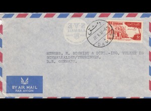1957: air mail to Schmalkhalden