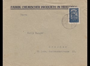 Brief aus Hrastnigg nach Dresden