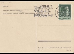 Blanko Sonderstempelbeleg 1939: Köln: Jd. Dienst a.Vaterland stählt unser. Kraft