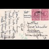 post card 1960 Saigon: Market for sugar cannes, Zuckerrohr to Germany