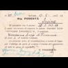 1942: hospital post card, registered Matera to Irsina, red cross