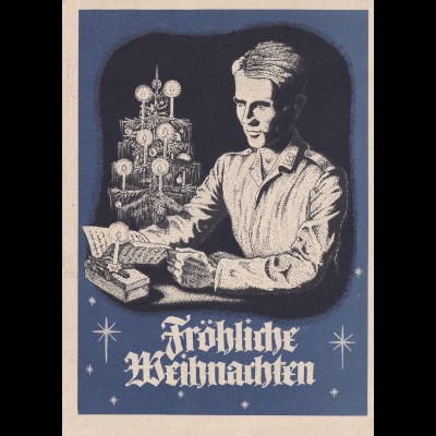 Feldpost Weihnachtskarte 1941 von Detmold nach Magdeburg, Kolonne Schulle