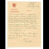 card letter: French Line: S.S. Normandie Paquebot NY-Rio de Janeiro 1938