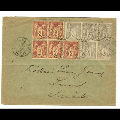 Brief aus Paris 1920 nach Lund