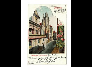 Polen: Ansichtskarte Warschau 1900 nach Basel