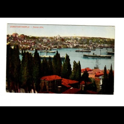 Rus: Levante 1913: Ansichtskarte Konstantinopel mit Romanov in die Schweiz