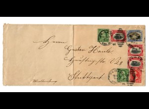 USA: Brief nach Stuttgart 1901