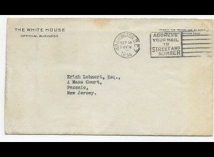 Washington: White House 1934 to Passaic/New Jersey, Private Secretary