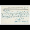 Postkarte als Eilbote, Bayr. Tierzuchtinspektion Immenstadt, 22.5.1923