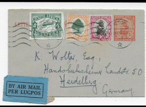 Air Mail Pretoria/Johannesburg/Paris to Heidelberg, 1932, Textinhalt