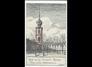 Ansichtskarte Bruchsaler Pfarrhaus 1912, Heidelberg