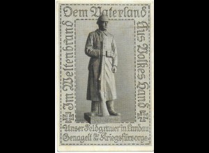 AK Landau/Pfalz 1916 nach Memmingen, Kriegsfürsorge: Unser Feldgrauer in Landau