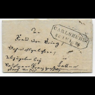 Brief aus Karlsruhe 1836, Baden