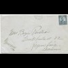 Brief von New York nach Regensburg 1937, rückseitig zollamtlich geöffnet