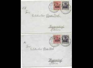 2x Briefe mit Sonderstempel Weimar - National Versammlung, 1919 nach Heggendorf