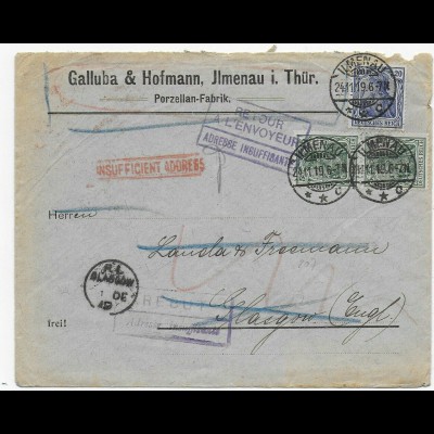 Galluba & Hofmann, Ilmenau nach Glasgow und zurück, 1919