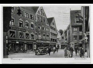 Ansichtskarte Memmingen 1940 nach Lindau, Werbestempel Wertpakete Haftung