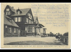 Ansichtskarte Friedrichsroda Gasthof Hotel Gotha, Inselberg/Thüringen, 1921