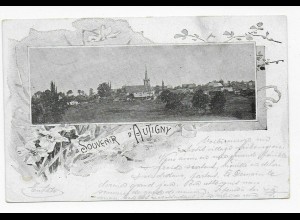 Feldpost Ansichtskarte Autigny nach Chaux of Fonds, 1903