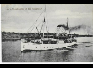 S. S. Swinemünde in der Kaiserfahrt 1915 nach Forbach/Lothringen, Feldpost