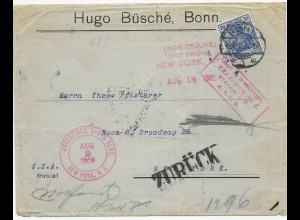 Bonn, 1909 nach New York, zurück