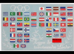 Olympiade 1936: Flaggen der teilnehmenden Länder