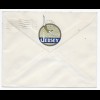 Brief von Jersey, 1943, Druck Rückseite nach St. Helier