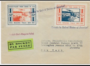 Raketenpost: Rocket Flight Canada to USA, 1936, Start Niagara Falls