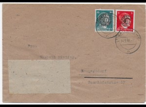 Brief aus Löbau/Sachsen, 14.6.45 nach Neugersdorf