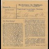 Paketkarte Unterschondorf nach Ottobrunn, 1948, MeF
