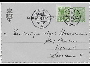 Kartenbrief von Drejo mit Stern-Stempel 1916