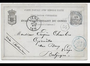 Belgisch Kongo 1893, Boma nach Liège über Banana