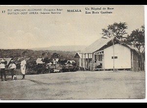 Ansichtskarte Belgisch Kongo, Besetzung DOA, 1920: Un Hopital de Base
